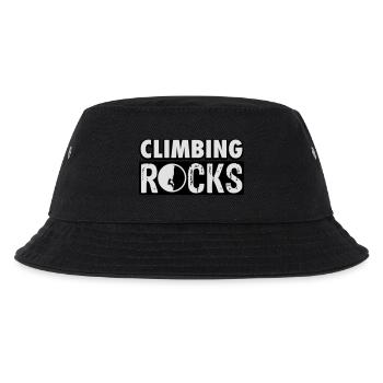 Climbing rocks - Kinder Bucket Hat - Schwarz - Vorne