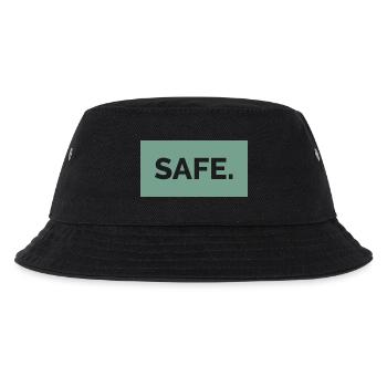 safe sicher absolut 100prozent geschenkidee - Kinder Bucket Hat - Schwarz - Vorne