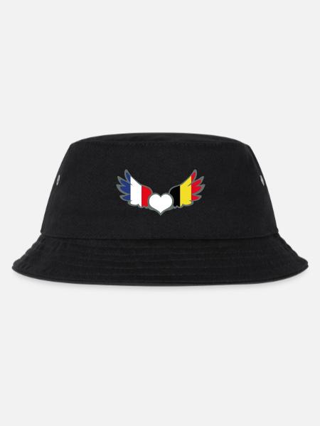 Drapeaux Français et Belge France Belgique - Bob Enfant - noir