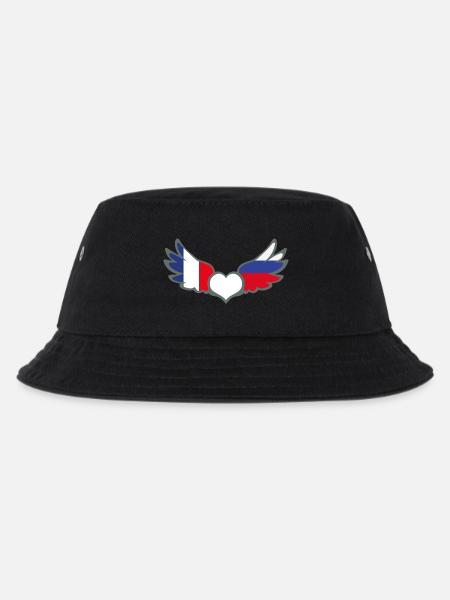 Drapeaux Français et Russe France Russie II - Bob Enfant - noir