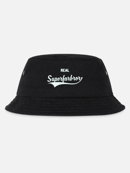 Real Superfarbror - Kids’ Bucket Hat - black