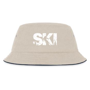 Ski - Bob Enfant - blanc cassé/bleu marine - Devant