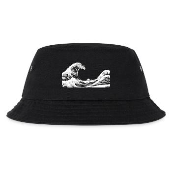 Kanagawa Waves Esthétique Art japonais Grande Vague - Bob Enfant - noir - Devant