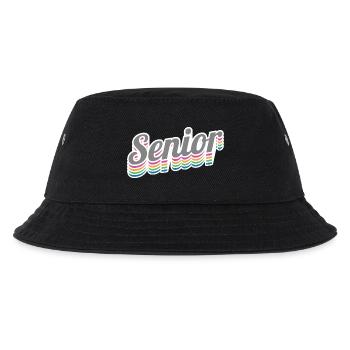 Senior - Student Class Retro Graduation Party Geschenk - Kinder Bucket Hat - Schwarz - Vorne