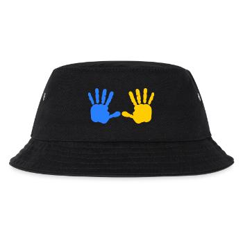 Ukraine - Kinder Bucket Hat - Schwarz - Vorne