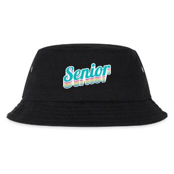 Senior - Student Class Retro Graduation Party Geschenk - Kinder Bucket Hat - Schwarz - Vorne