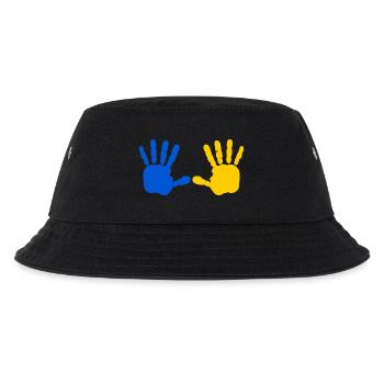Ukraine - Kinder Bucket Hat - Schwarz - Vorne