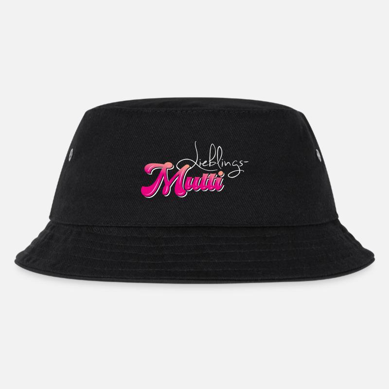 Lieblingsmutti - Muttertag - Kinder Bucket Hat - Schwarz