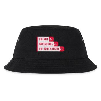 pas antisocial anti-stupide - Bob Enfant - noir - Devant