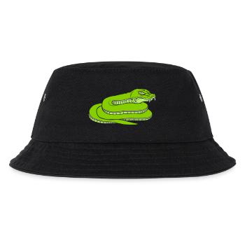 Design gefährliche böse Schlange - Kinder Bucket Hat - Schwarz - Vorne
