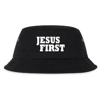 Jesus first - Kids’ Bucket Hat - black - Front
