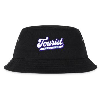 Full Time Tourist | Farben änderbar - Kinder Bucket Hat - Schwarz - Vorne