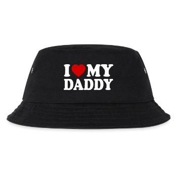 I love my daddy - Kinder Bucket Hat - Schwarz - Vorne