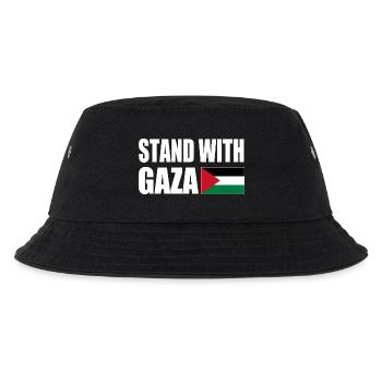 Stand with gaza - Kinder Bucket Hat - Schwarz - Vorne