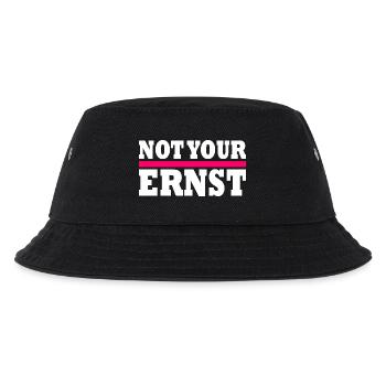 Not your ernst - Kinder Bucket Hat - Schwarz - Vorne