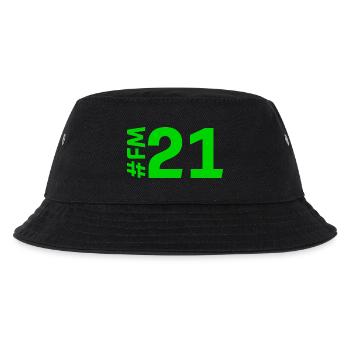 FM21-KARTON - Kinder Bucket Hat - Schwarz - Vorne
