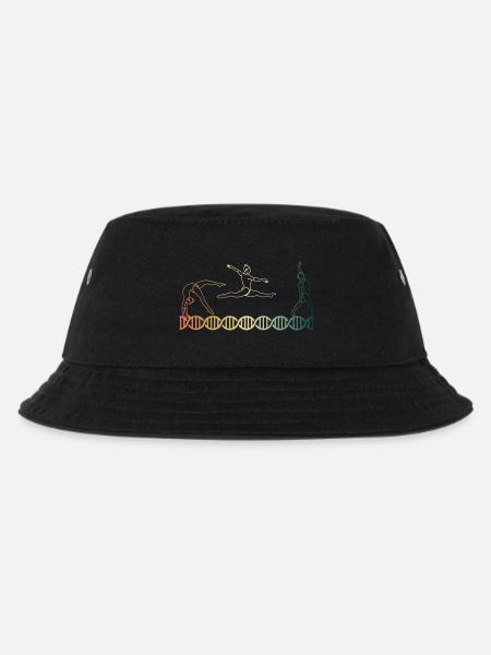 Turnen Gymnastik DNA DNS - Kinder Bucket Hat - Schwarz