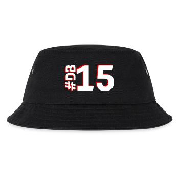 DB15-KARTON - Kinder Bucket Hat - Schwarz - Vorne