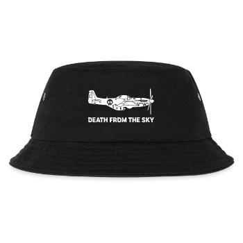 Vintage Fighter Plane (White) - Kids’ Bucket Hat - black - Front