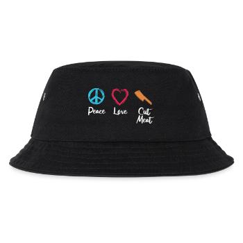 Paix, amour, couper la chair - Bob Enfant - noir - Devant