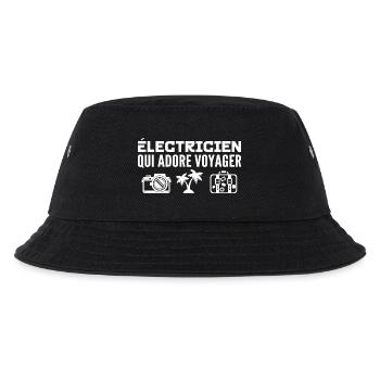 Voyageurs & Électriciens : Passion & Découverte - Bob Enfant - noir - Devant