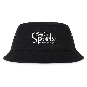 Yay Go Sports Do the Thing Win The Points - Kids’ Bucket Hat - black - Front
