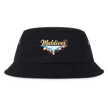 Malediven Geschenkidee - Kinder Bucket Hat - Schwarz - Vorne