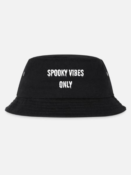 SPOOKY VIBES ONLY white - Kinder Bucket Hat - Schwarz