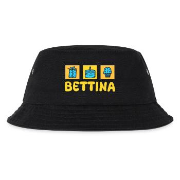 Vorname Bettina - Kinder Bucket Hat - Schwarz - Vorne
