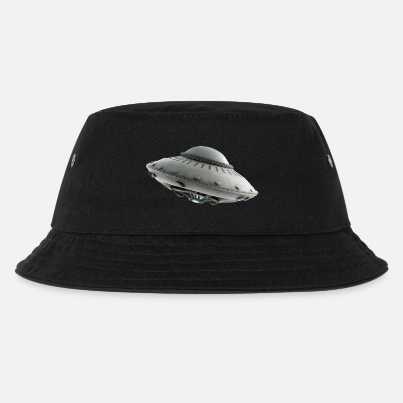 Ufo Alien science fiction - Kinder Bucket Hat - Schwarz