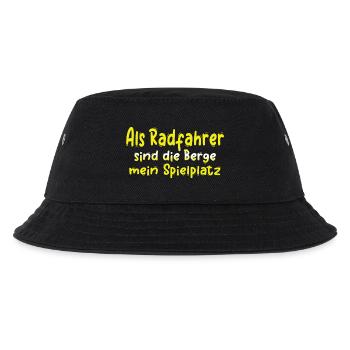 Fahrrad Fahrrad Fahrrad Fahrrad Biker MTB 11 - Kinder Bucket Hat - Schwarz - Vorne