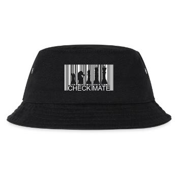 Stylish chess barcode design for chess fans - Kids’ Bucket Hat - black - Front