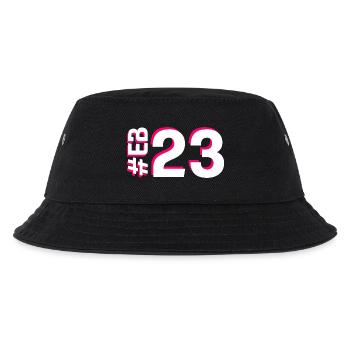 EB23 2025 - Kinder Bucket Hat - Schwarz - Vorne