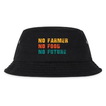 Farmer Retro Country Life Farmer Gift Saying - Kids’ Bucket Hat - black - Front