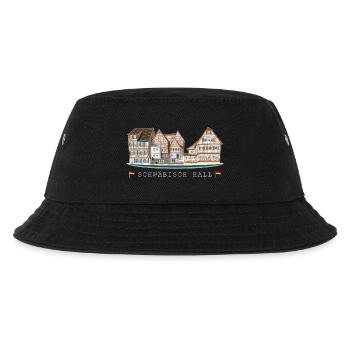 Schwäbisch Hall, Süddeutschland, Zeichnung - Kinder Bucket Hat - Schwarz - Vorne