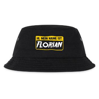 Florian - Kinder Bucket Hat - Schwarz - Vorne