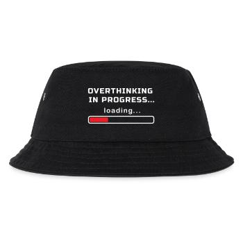 OVERTHINKING IN PROGRESS LOADING... - Kids’ Bucket Hat - black - Front