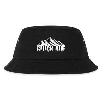 Glueck auf Berg - Kinder Bucket Hat - Schwarz - Vorne