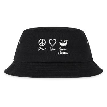 Peace Love Caisse claire - Bob Enfant - noir - Devant