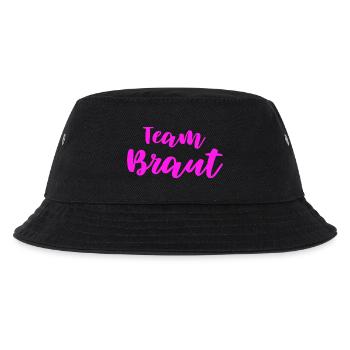Team Braut Design für alle Brautjungfern JGA - Kinder Bucket Hat - Schwarz - Vorne