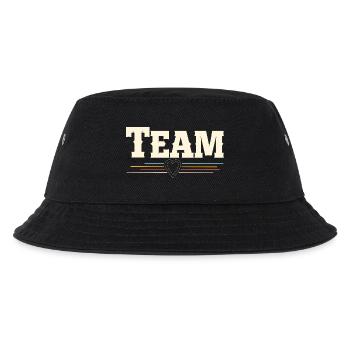 Team - Kinder Bucket Hat - Schwarz - Vorne