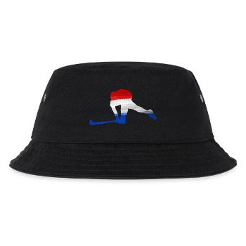 Hockey Niederlande - Kinder Bucket Hat - Schwarz - Vorne