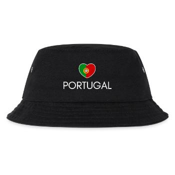 Cœur avec drapeau portugais, fierté portugaise - Bob Enfant - noir - Devant