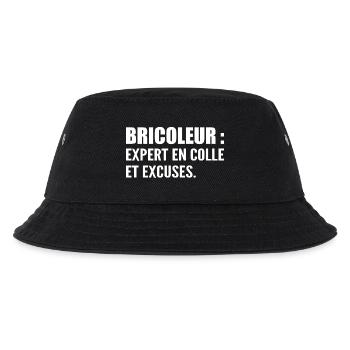 Bricoleur : expert en colle et excuses - Bob Enfant - noir - Devant