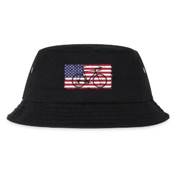 Radsport USA - Kinder Bucket Hat - Schwarz - Vorne