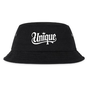 Unique Einzigartig Unikat Selbstwert Einzig Artig - Kinder Bucket Hat - Schwarz - Vorne