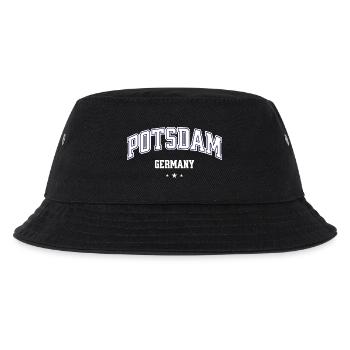 Potsdam Deutschland College Emblem - Kinder Bucket Hat - Schwarz - Vorne