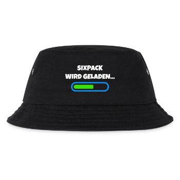 Sixpack wird geladen - Fitness Fortschritt - Kinder Bucket Hat - Schwarz - Vorne