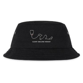 Veterinarian Veterinarian Client Declined Workup - Kids’ Bucket Hat - black - Front