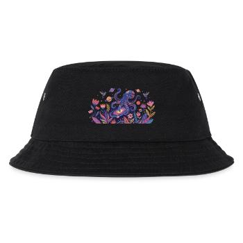 Poulpe cosmique dans le royaume des fleurs Art abstrait - Bob Enfant - noir - Devant